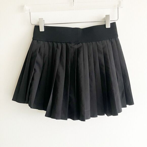 Iuga Size Small Pleated Tennis Skirt Black S - Picture 3 of 5